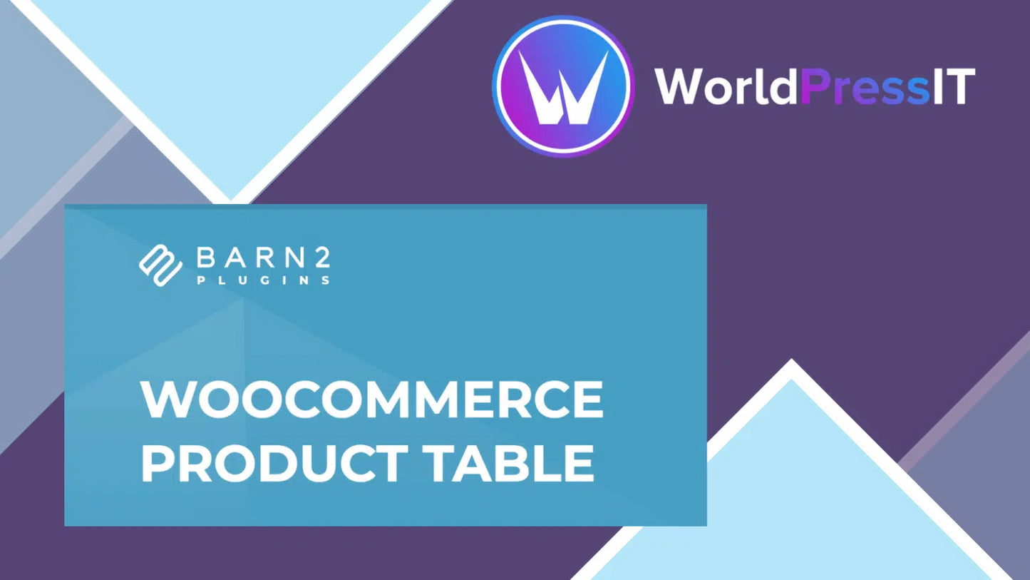 Complete WooCommerce Product Table